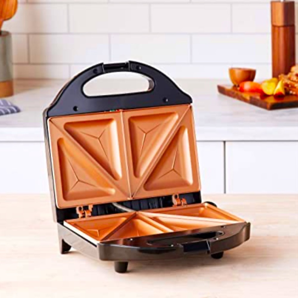NIB Gotham Steel Sandwich Maker, Toaster, Panini Press As Seen On TV